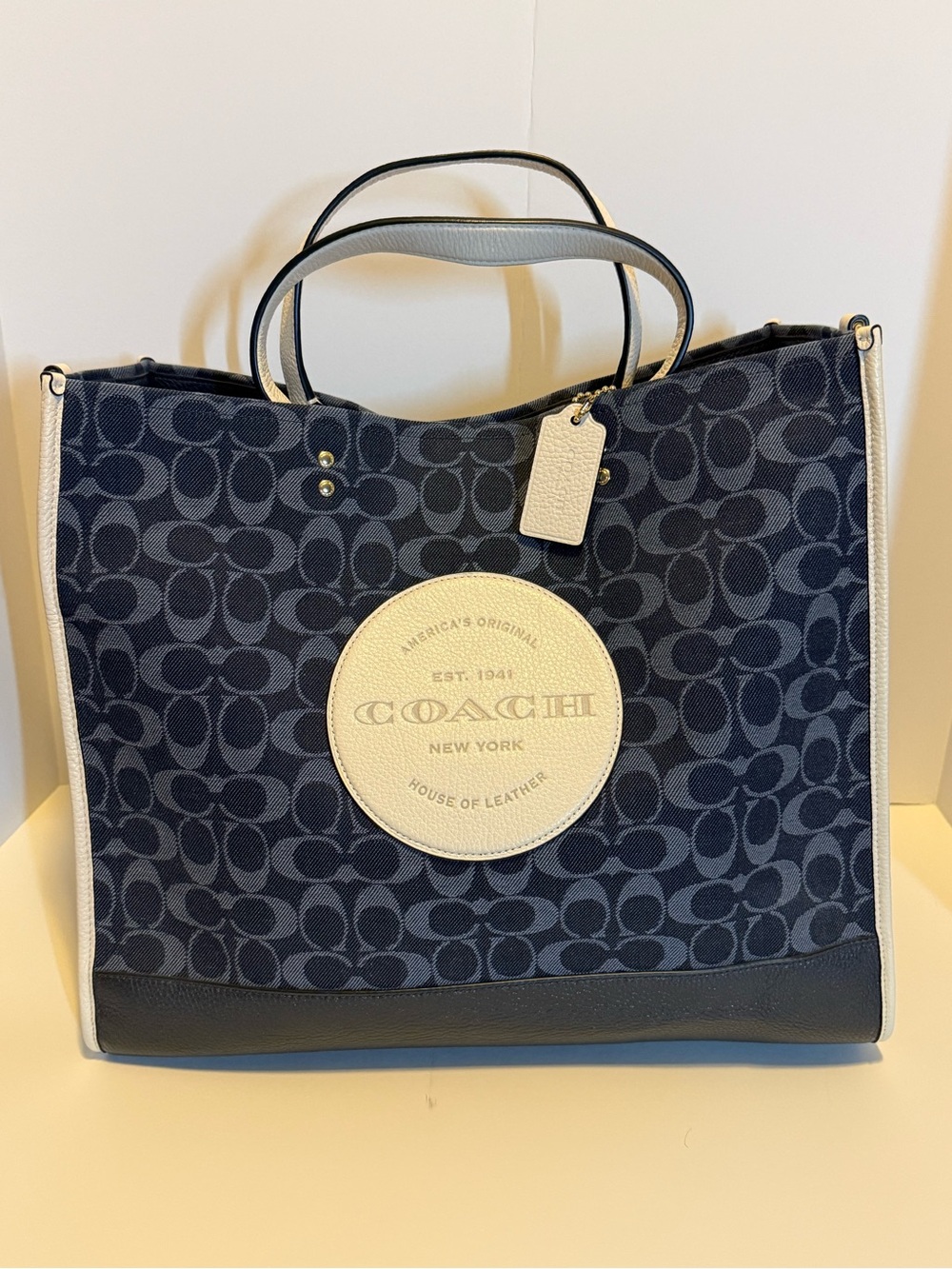 Coach Dempsey 40 in Signature Denim